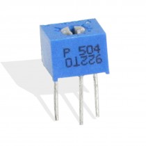 3 x 500K ohm 3 Terminals DIP Cermet Variable Resistors