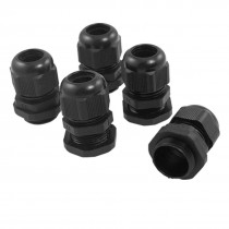 10-13mm Cables Waterproof PG16 Black Glands Joints 5Pcs