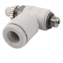 Pneumatic Flow Speed Control 6mm OD Push to Connect M5 Thread Air Valve