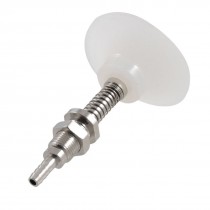 Air Tube Barbed Fitting 50mm Dia Clear White Silicone Vacuum Suction Cup