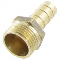 16 2mm OD Threaded 10mm Pneumatic Air Gas Hose Barbed Fitting Coupling
