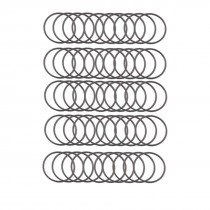 17mmx15mmx1mm Automobile Sealing NBR O Rings Gaskets Washers 50 Pcs