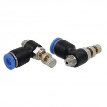 2 Pcs Thread to 4mm Push in Fittings Speed Controller