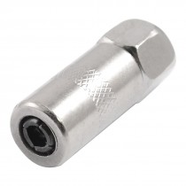 9/25" Female Thread Grease Gun Coupler Silver Tone for Excavator