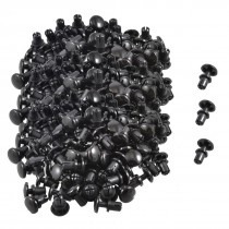 300x Disassemble 8.0mm Push in Height Nylon Clips Fasteners Rivets Black