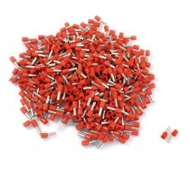 1000 Pcs Red PVC Sleeve 12 AWG Insulated Crimp Terminals Cable Lug