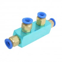 8mm 2 Position Connector Fitting Coupler for Pneumatic Piping