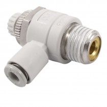 4mm OD Tube Quick Connector 13mm Male Thread Speed Control Air Valve Throttle