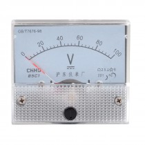 DC 0-100V Scale Range Class 2.5 Accuracy Analog Volt Meter Panel