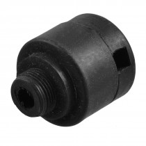 19mm Male Thread Dia Plastic Air Compressor Component Oil Plug Black