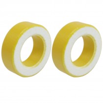 2 Pieces Yellow White Iron Ferrite Rings Toroid 33mm x 19mm x 11mm