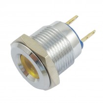MQ16 Model DC 12V Two Pins Yellow Light Signal Indicator Pilot Lamp