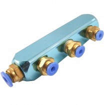 4mm to 6mm 4 Way Connector Quick Coupler for Pneumatic Piping