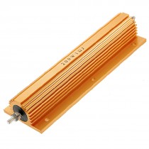 Gold Tone Aluminium Clad Resistor 200W 1 Ohm Reisistance