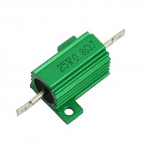 Green Aluminum Housed Wirewound Resistor 25W 0.8 Ohm
