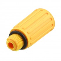 10mm Male Thread Dia Plastic Air Compressor Fitting Oil Plug Orange