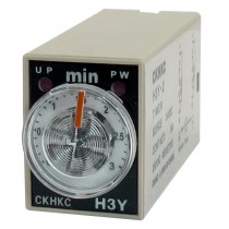H3Y-2 DC 24V DPDT 0-3 Min 8P Terminals Power on Time Delay Relay
