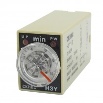 H3Y-2 AC 220V DPDT 0-10 Minutes 10M 8 Pins Power on Time Delay Relay