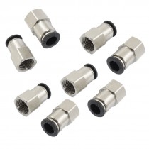 8 Pcs 3/8" PT Female Thread 10mm Push In Joint Pneumatic Quick Fittings