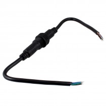 LED Strip Male to Female 4 Pin Waterproof Connector Cable Black 40cm