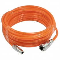 8mm x 5mm Polyurethane PU Air Compressor Hose Tube Orange Red 10M 32.8Ft