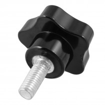 40mm Head Dia 8mm x 20mm Male Thread Screw On Type Clamping Knob