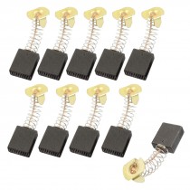 10 Pcs Electric Motor Spring Coil Carbon Brushes 19/32" x 17/32" x 15/64"