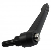 M8x20mm Threaded Metal Machine Fixing Adjustable Handle Black