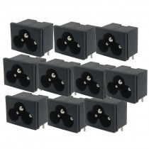 Electrical Black IEC C6 Power Supply AC 7A 125V Adapter 8 Pcs