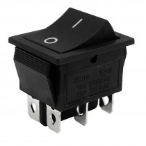 AC 15A/250V 20A/125V 6 Pin DPDT ON-ON Snap In Boat Rocker Switch
