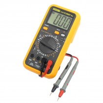 VC890D AC/DC Voltmeter Ammeter Resistance Digital Multitester Red Orange