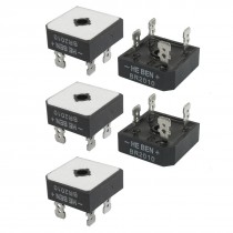 BR2010 Half Wave Metal Case Single-Phase Bridge Rectifier 5 Pcs