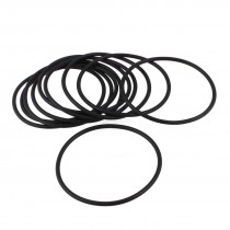 10 Pcs Oil Seal O Rings Black Nitrile Rubber 48mm OD 2mm Thickness