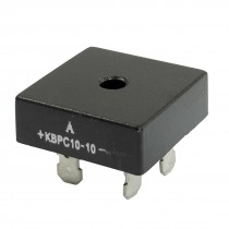 KBPC10-10 1KV 10A Single-Phase Bridge Rectifier Half-Wave Black
