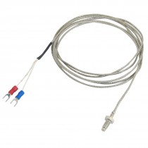 K Type 800C 6mm Thread Screw Thermocouple Temperature Measurement Sensor 2M