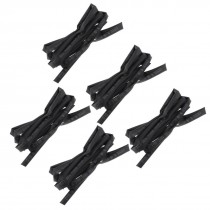 4mm Dia Ratio 2:1 Heat Shrinkable Tube Shrink Tubing 1M Black 5 Pcs