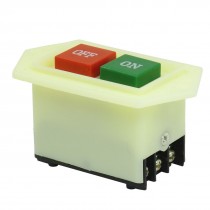 AC 380V/220V 2P Rectangle Plastic Shell Push Button Switch