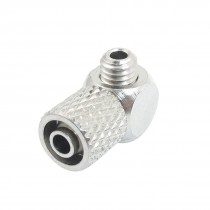 6mm x M5 Male Threaded Pneumatic Hose Right Angle Coupler Mini Quick Fitting
