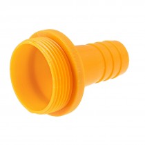 1" Water Pump Hose Barb to 1.5" Male Thread Coupler Adapter Fitting Orange
