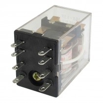 JQX-13F MY2 DC 24V Coil 8-Pin DPDT Red LED Electromagnetic Relay