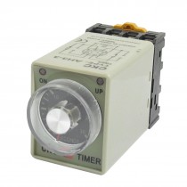 AH3-3 8 Pins 0-30seconds Delay Timer Time Relay AC 110V w Socket Base