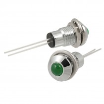 Gren Pilot Lamp Panel Mounted LED Indicator Light 2 Pcs