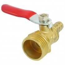 1/2"PT Male Thread to 8mm Barb Hose Lever Handle Brass Ball Valve