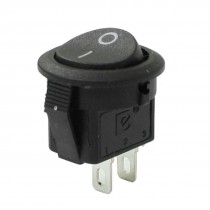 AC 250V/3A 125V/6A SPST 2 Pins ON/OFF Snap In Boat Rocker Switch
