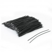 500 Pieces 0.6mmx120mm PVC Tin Plated Brushless Motor Wire 24AWG Cable Black