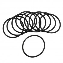 10 Pcs 3mm x 57mm Rubber Sealing Oil Filter O Rings Gasket Black