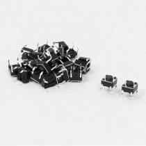 28 Pcs 6x6x4mm 4 Pins Momentary DIP Tactile Tact Push Button Switch