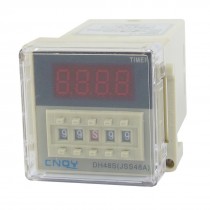 DH48S-1Z LCD Display Time Timer Delay Relay 8-Pin SPST 0.01S-99H99M AC/DC36V