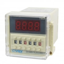 DH48S-S2Z LCD Display Time Timer Delay Relay 8-Pin DPDT 0.1S-99H AC/DC24V