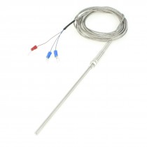 PT100 Type 400 Degree Celsius Spring Load Thermocouple Sensor 3 Meter